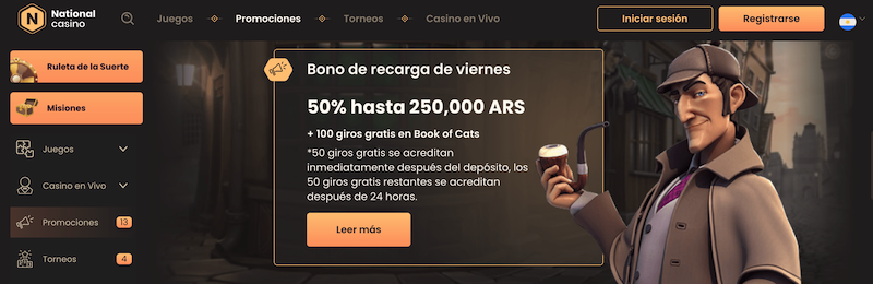 National Casino bono